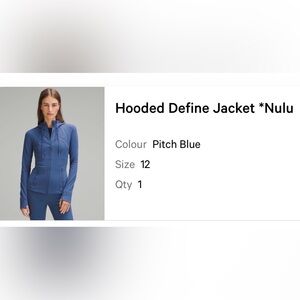lululemon athletica Hooded Define Jacket - Pitch Blue